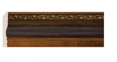 ПЛИНТУС 95, КРАСНОЕ ДЕРЕВО С ЗОЛОТОМ, 153-1084